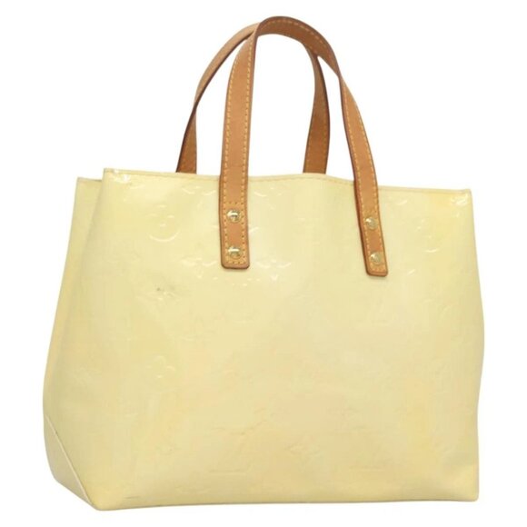 LOUIS VUITTON Monogram Vernis Reade PM Hand Bag Perle M91336 LV Auth 129822 - Picture 1 of 16
